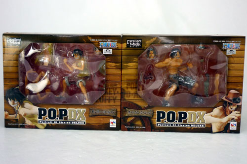 【中古】メガハウス P.O.P DX モンキー・D・ルフィ & ポートガス・D・エース 2体セット ONE PIECE ワンピース【山城店】