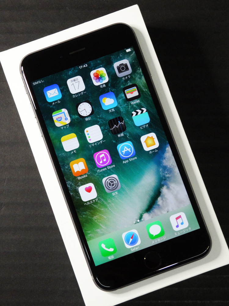 【中古】★動作良好です！★au Apple iPhone6 Plus 64GB NGAH2J/A スペースグレイ [163]【福山店】