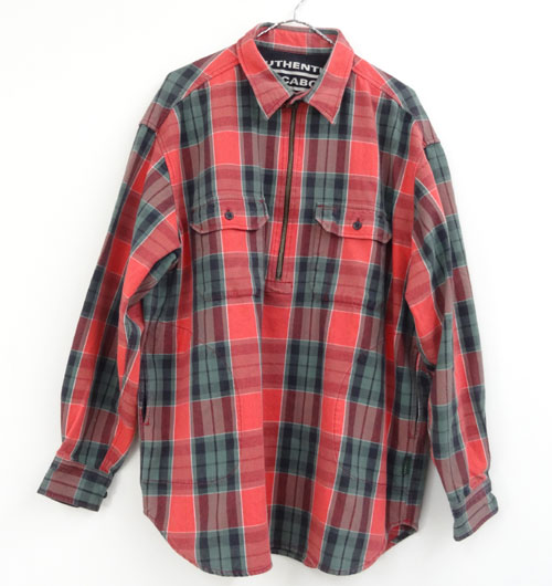 【中古】Nigel Cabourn /プルオーバーチェックシャツ ナイジェルケーボン/NC-07511/国内正規品/サイズ:3/カラー:レッドチェック/アメセレ/長袖/フランネル【山城店】