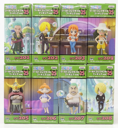 【中古】バンプレスト ワンピース ワールドコレクタブルフィギュア vol.25 全8種セット ONE PIECE【山城店】