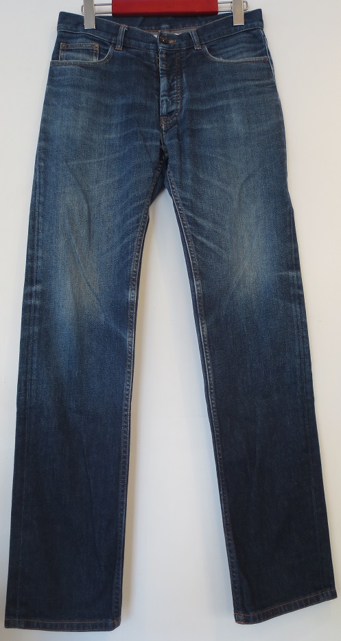 【中古】Maison Martin Margiela/メゾン マルタン マルジェラ/デニムパンツ/サイズ：44/BLUE/ブルー/青色系/S50LA0044/スタッフインターナショナル/ユーズド加工/ボタンフライ/5ポケット/インポート/ハイモード/メンズ/男性/紳士/ボトムス【米子店】