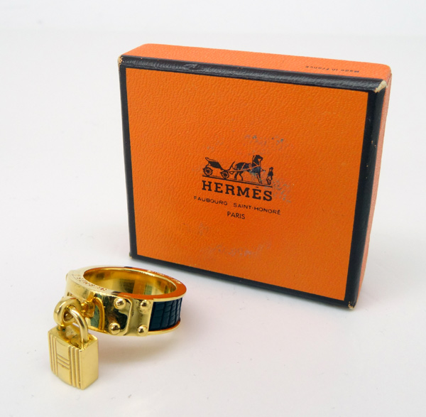 開放倉庫 | 【中古】HERMES(エルメス) ゴールド×リザード黒 スカーフ