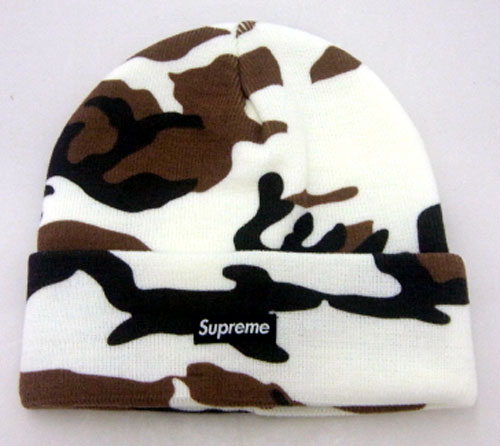 【中古】Supreme Camo Beanie KNIT CAP/シュプリーム カモ ビーニー ニット キャップ/16AW/国内正規品/サイズ：Free/カラー：ブラウン・カモ/ストリート/帽子【山城店】