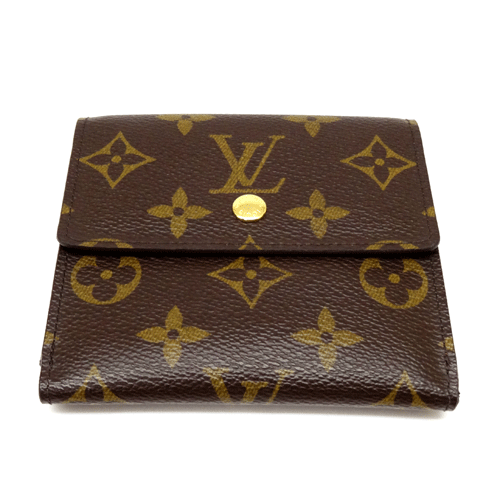 【中古】LOUIS VUITTON ルイ ヴィトン モノグラム ポルトモネ ビエ カルトクレディ M61652 Wホック財布【山城店】