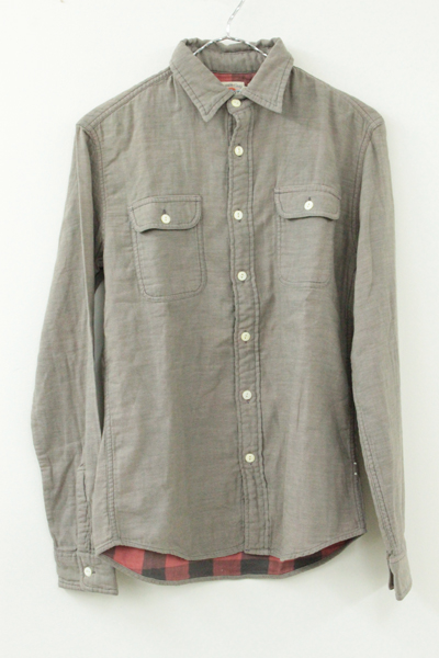 【中古】URBAN RESEARCH アーバンリサーチ/Belmar workshirt ワークシャツ/品番：WM1413-BLR サイズ：XS カラー：グレー/国内正規品/セレクト/FAHERTYBRAND/シャンブレー【山城店】