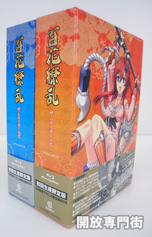 【中古】百花繚乱 サムライガールズ １～６巻セット Blu-ra BOX 初回限定【桜井店】