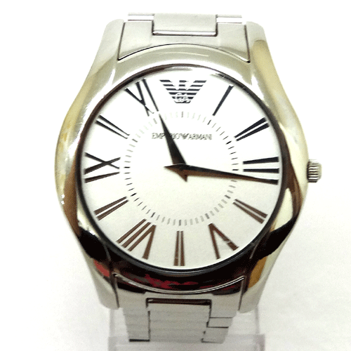 【中古】EMPORIO ARMANI エンポリオ アルマーニ AR-2055/時計/メンズ/白文字盤/アナログ【山城店】