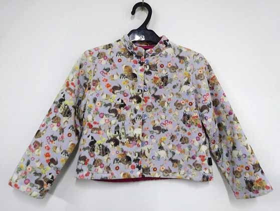 【中古】Paul Smith/ポール・スミス うさぎ柄 コーデュロイ 中綿ジャケット KIDS/キッズ SIZE：120［149］【福山店】