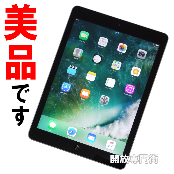 【中古】★キレイな品をお探しのアナタへ！美品です！ Apple iPad Air Wi-Fiモデル32GB ブラック MD786J/A 【山城店】