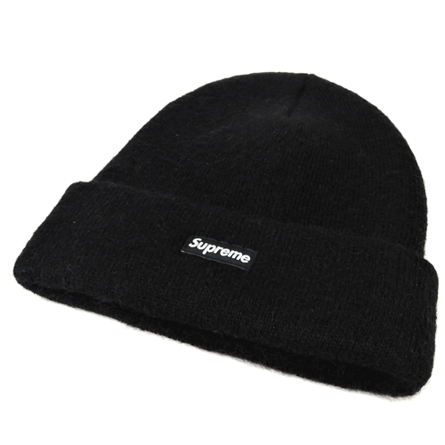 【中古】Supreme シュプリームMohair Beanie モヘヤ ビーニー/16AW/国内正規品/サイズ：Free/カラー：黒/BLACK/未使用品/帽子/ニットキャップ/Small Box Logo/スモールボックスロゴ/ストリート【山城店】