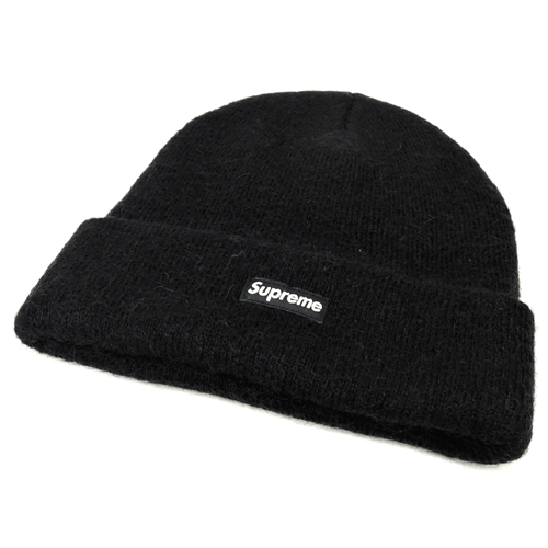 【中古】Supreme シュプリームMohair Beanie モヘヤ ビーニー/16AW/国内正規品/サイズ：Free/カラー：黒/BLACK/未使用品/帽子/ニットキャップ/Small Box Logo/スモールボックスロゴ/ストリート【山城店】