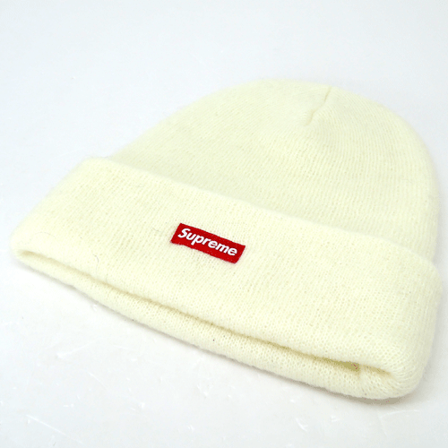 【中古】Supreme シュプリームMohair Beanie モヘヤ ビーニー/16AW/国内正規品/サイズ：Free/カラー：白/WHITE/未使用品/帽子/ニットキャップ/Small Box Logo/スモールボックスロゴ/ストリート【山城店】