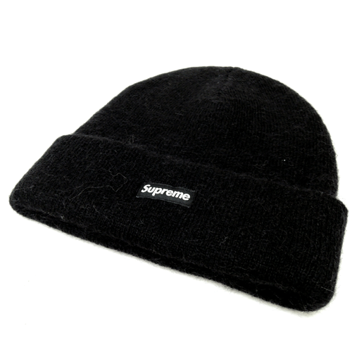 【中古】Supreme シュプリームMohair Beanie モヘヤ ビーニー/16AW/国内正規品/サイズ：Free/カラー：黒/BLACK/未使用品/帽子/ニットキャップ/Small Box Logo/スモールボックスロゴ/ストリート【山城店】