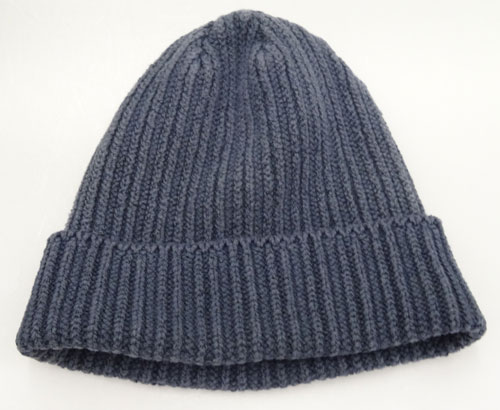 【中古】Ron Herman KNIT CAP ロンハーマン/622010005-1071/国内正規品/サイズ：F/カラー：ネイビー/ビーニー/ワッチ/キャップ/ニット帽【山城店】