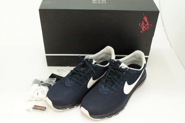 【中古】NIKE ナイキ/AIR MAX LD-ZERO/H/FUJIWARA エア マックス/品番：848624-410 サイズ：28.5cm カラー：OBSIDIAN/WHITE/スニーカー/2016年/クラシカル/フジワラ/ビンテージ風/スエード/藤原ヒロシ考案モデル/国内正規品【山城店】