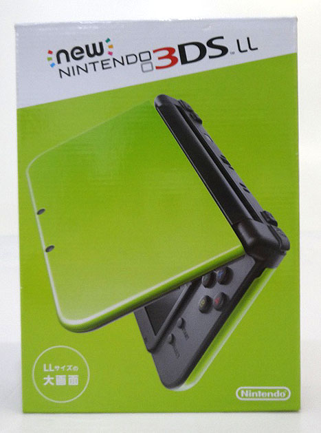 【中古】未使用品】Newニンテンドー3DS LL ライム×ブラック 任天堂 New Nintendo 3DSLL ［44］【福山店】