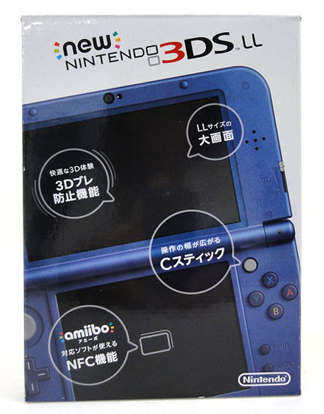 開放倉庫 | 【中古】Newニンテンドー3DS LL メタリックブルー New3DSLL 任天堂 Nintendo 3DS 青 【福山店