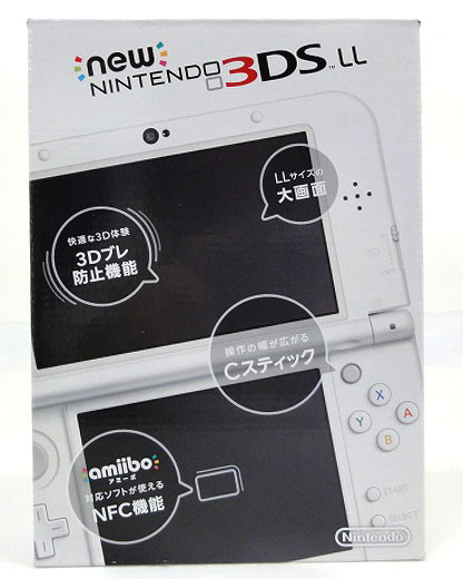 【中古】Newニンテンドー3DS LL パールホワイト New3DSLL 任天堂 Nintendo 3DS 白 【福山店】