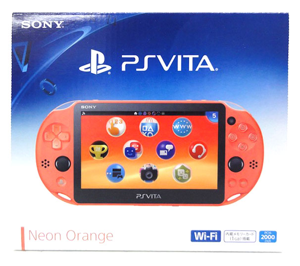 【中古】PlayStation Vita Wi-Fiモデル ネオン・オレンジ PSV CH-2000ZA24 ソニー・インタラクティブエンタテインメント ［49］【福山店】