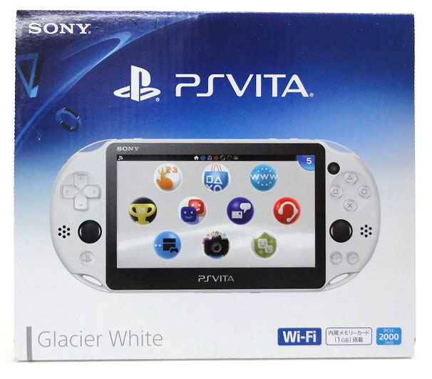 【中古】PlayStation Vita Wi-Fiモデル グレイシャー・ホワイト PSV PCH-2000ZA22 ソニー・インタラクティブエンタテインメント 白 【福山店】