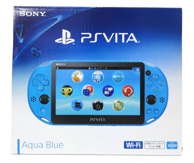【中古】PlayStation Vita Wi-Fiモデル アクア・ブルー PSV PCH-2000ZA23 ソニー・インタラクティブエンタテインメント  【福山店】