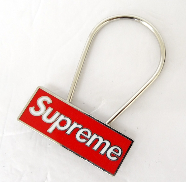 【中古】Supreme(シュプリーム) キーホルダー/キーチェーン/プレート/ボックスロゴ/レッド【山城店】