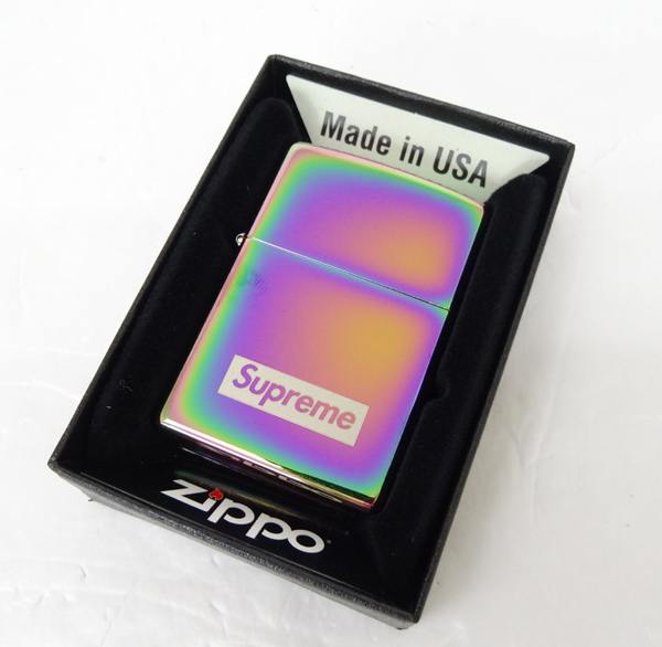 【中古】Supreme Spectrum Iridescent Zippo(シュプリーム スペクトラム イリディセント ジッポ) 2016AW/FW/カラー：iridescent(玉虫色)【山城店】