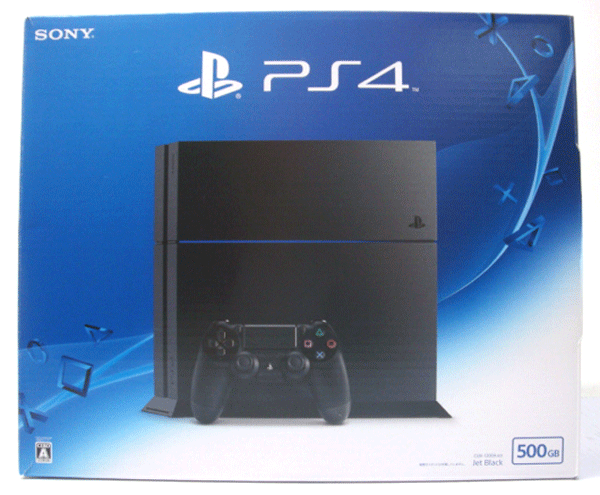 【中古】SONY PlayStation 4 500GB ジェット・ブラック （CUH-1200A B01）【山城店】