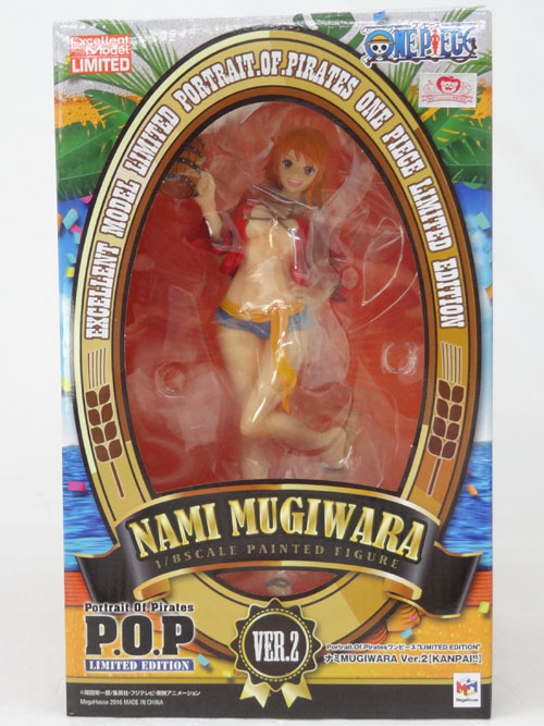 【中古】メガハウス P.O.P LIMITED EDITION ナミ MUGIWARA Ver.2 （KANPAI！！）ONE PIECE ワンピース【山城店】