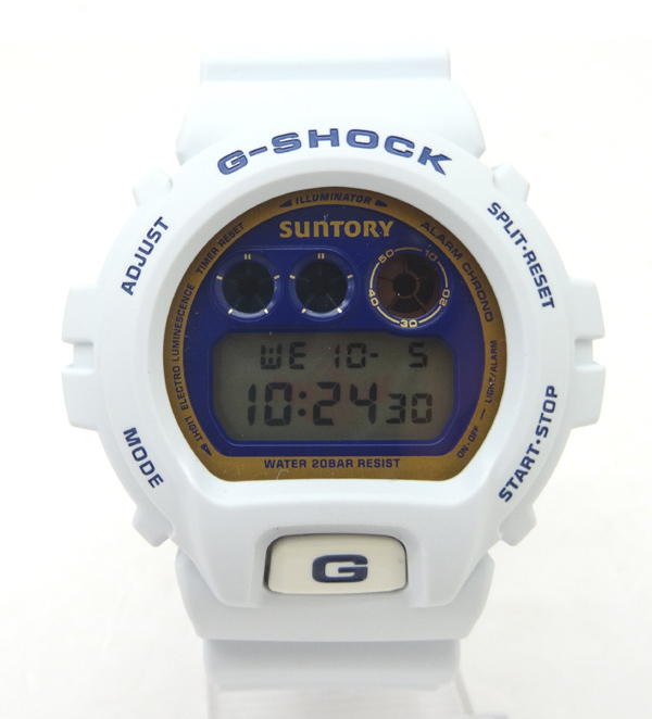 【中古】G-SHOCK×SUNTORY(ジーショック×サントリー) DW-6900FS 時計/カラー：ホワイト/CASIO/コラボ【山城店】
