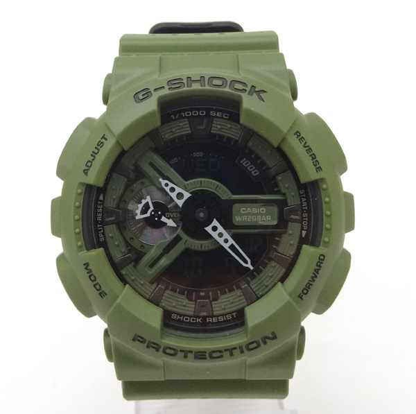 【中古】G-SHOCK(ジーショック) GA-110LP 時計/カラー：グリーン 系/カシオ【山城店】