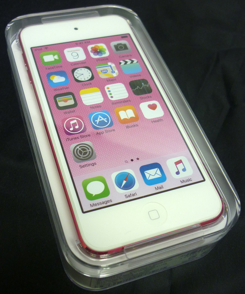 【中古】未使用品をお求めの方にお奨め！！★ アップル Apple iPod touch 32GB 第6世代 2015年モデル MKHQ2J/A A1574 ピンク[169]【福山店】