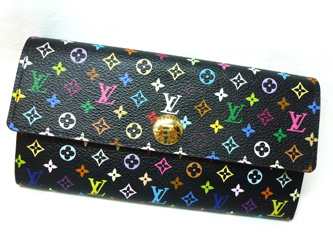 【中古】LOUIS VUITTON ルイヴィトン モノグラム・マルチカラー ポルトフォイユ・サラ【大久保店】