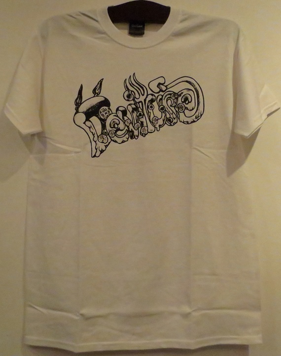 【中古】Deviluse/デビルユース/Pizza-Logo T-shirts/サイズ：M/WHITE/ホワイト/白色系/DEVIL-1838M/プリント/半袖/Tシャツ/ストリート/スケーター/パンク/ロック/バンド/メンズ/男性/紳士/トップス/インナー【米子店】