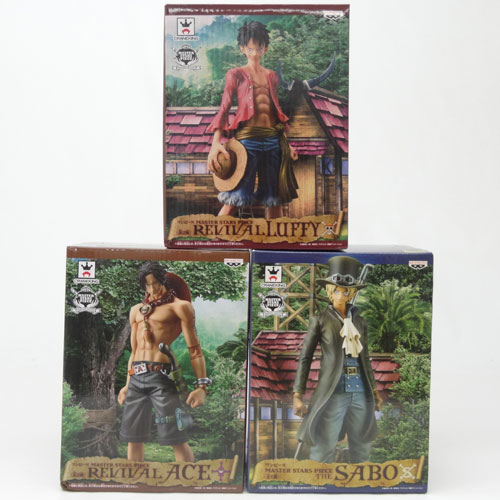 【中古】バンプレスト ワンピース MASTER STARS PIESE ルフィ エース サボ 3体セット ONE PIECE【山城店】