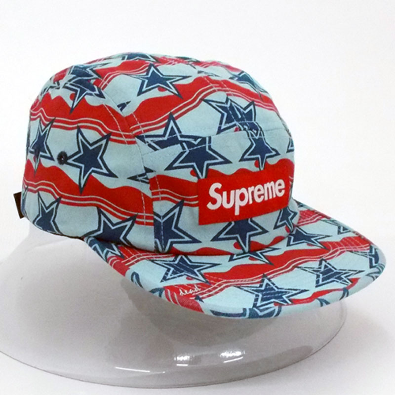 【中古】Supreme/Youre Dead Camp Cap/シュプリーム/16SS/サイズ：Free/カラー：青×赤/レッド×ブルー系/帽子/キャップ/ストリート【山城店】