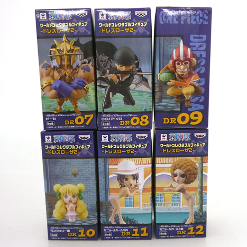 【中古】   バンプレスト ワンピース ワールドコレクタブルフィギュア ～ドレスローザ2～ (全6種セット）ONEPIECE(ワンピース）      【山城店】