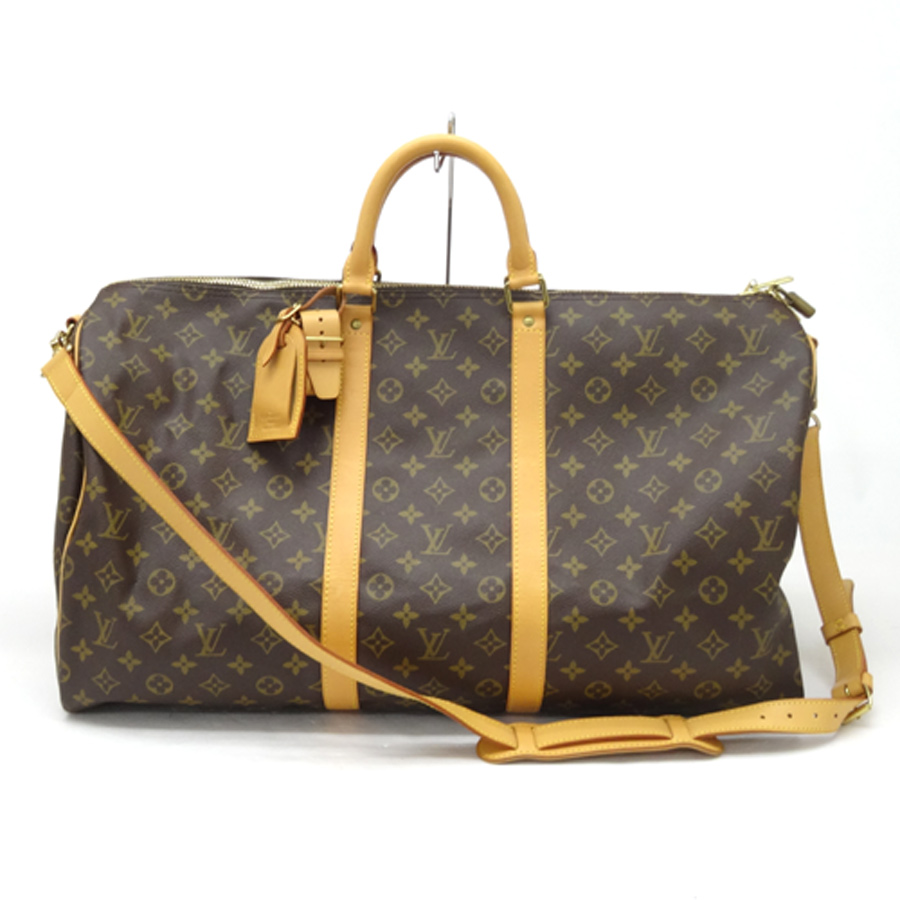 【中古】LOUIS VUITTON(ルイヴィトン) モノグラム 「キーポル55 バンドリエール」 M41414 ボストン/ハンド/ショルダー/旅行バッグ【大久保店】