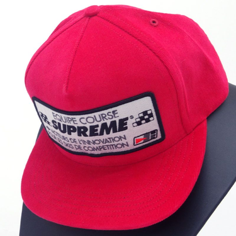 【中古】Supreme / Competitin 5-Panel シュプリーム/コンペ 5パネル 16AW サイズ：FREE/カラー：RED/海外並行品/コーデュロイ/CAP/帽子/ストリート【山城店】