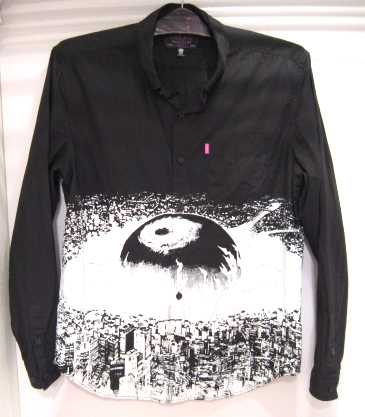 【中古】MISHKA/ミシカ DYSTOPIA LS BUTTON DOWN ボタンダウンシャツ 長袖 目玉 キープウォッチ KEEPWATCH SP151403B 【福山店】