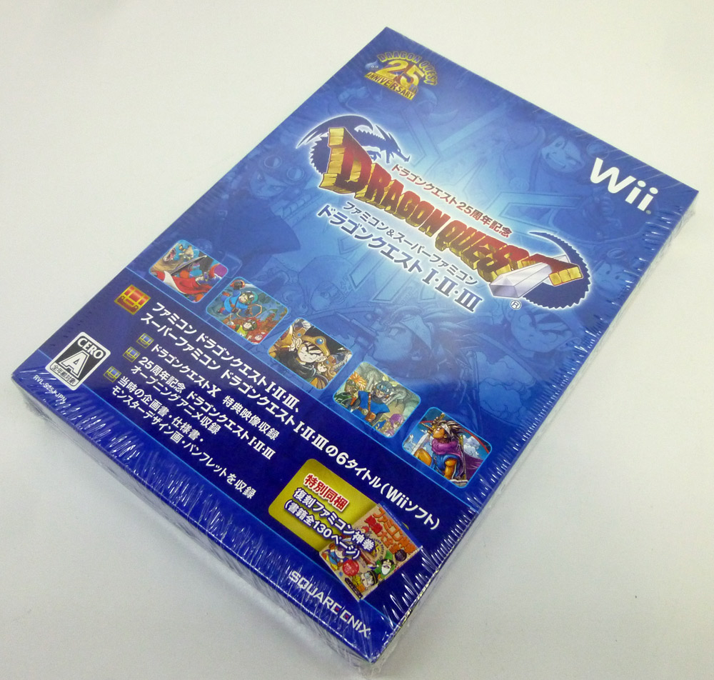 Wiiソフト ドラゴンクエスト25周年記念 ファミコン＆スーパーファミコン ドラゴンクエストI・II・III【香芝店】