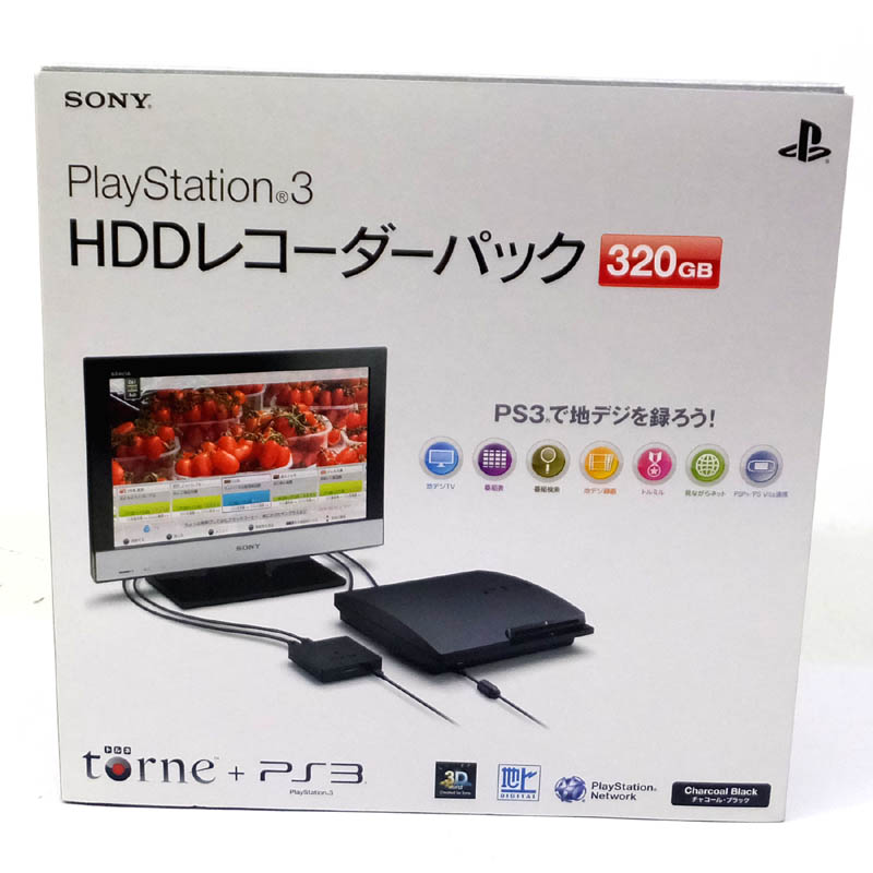 【中古】 SONY PlayStation3 HDDレコーダーパック 320GB チャコール・ブラック (CEJH-10017)（トルネ付） ソニー/プレイステーション3/プレステ3/ゲーム部門【山城店】