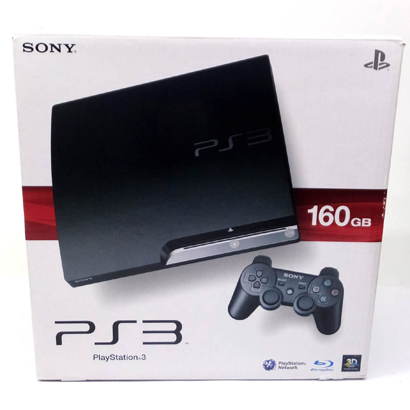 【中古】 SONY PlayStation 3 (160GB) チャコール・ブラック (CECH-2500A)  ソニー/プレイステーション3/ＰＳ3/ゲーム部門【山城店】