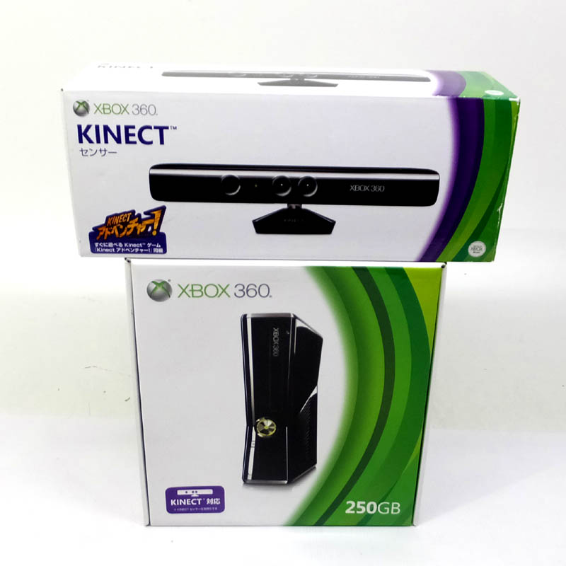 【中古】 マイクロソフト Xbox 360 250GB+キネクトセンサー microsoft/KINECT/ゲーム部門【山城店】
