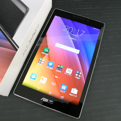 ASUS エイスース ZenPad 7.0 ブラック Z370C-BK16/三つ折薄型スタンドケース付/P01W/Android 4.4.4/G5NPFP01717639Z/タブレット/家電】