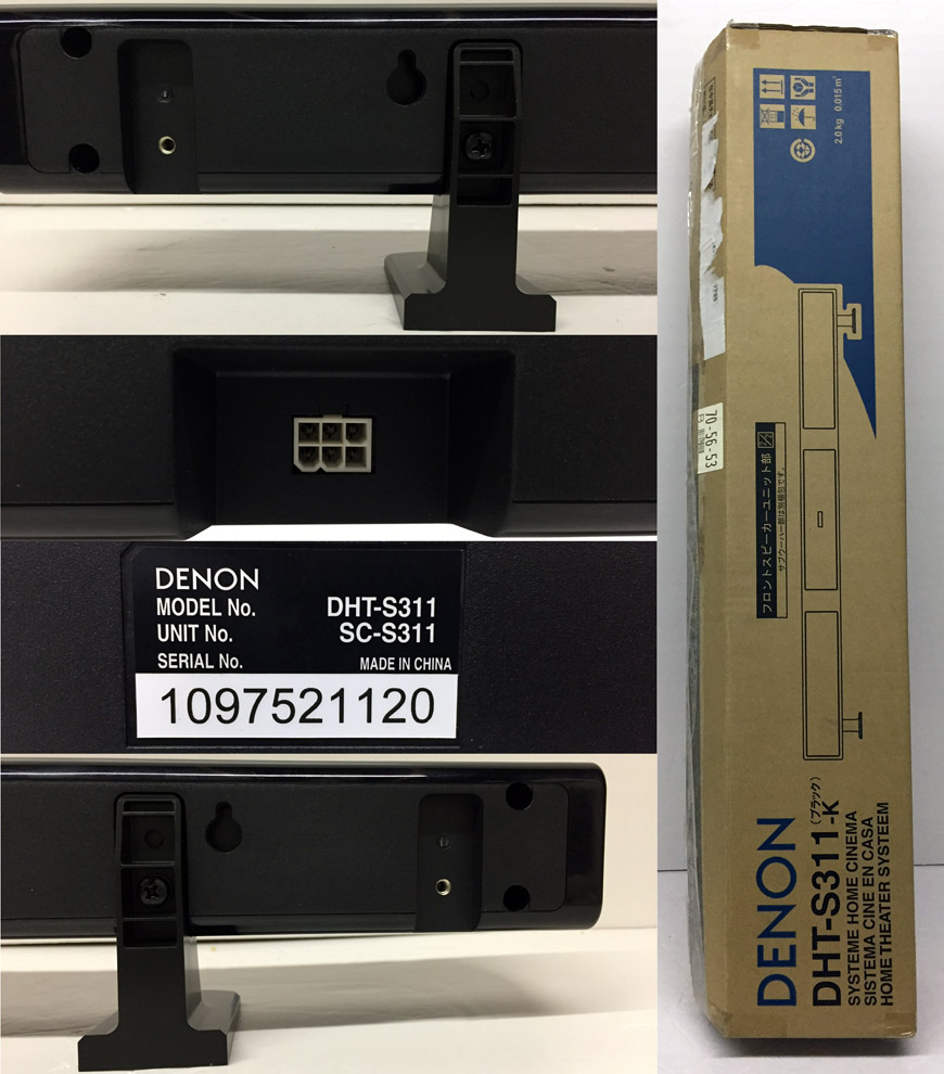 【中古】DENON/デノン フロントサラウンドシアターシステム DHT-S311-K ブラック 】[168]【福山店】