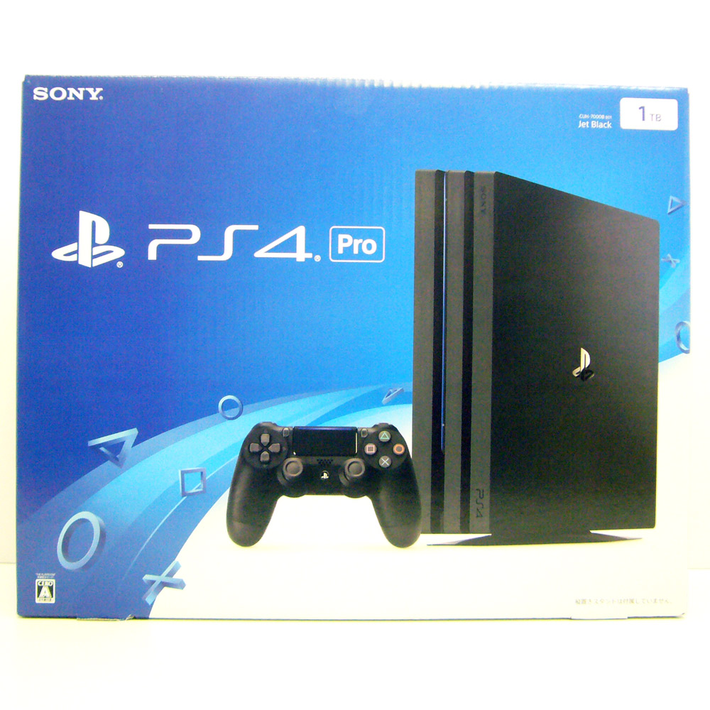 【中古】SONY PlayStation 4 Pro ジェット・ブラック 1TB CUH-7000BB01 【香芝店】
