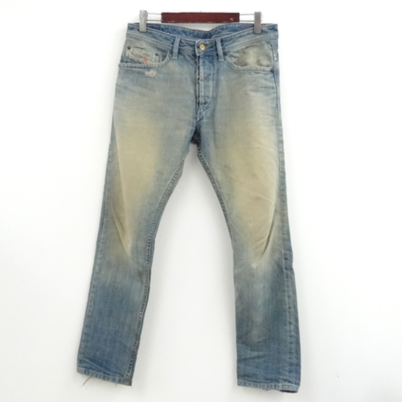 【中古】DIESEL/ディーゼル ダメージ加工 デニム 国内正規品/サイズ：32/カラー：青・インディゴ 系/インポート/ボトム/ジーンズ【アメ村店】