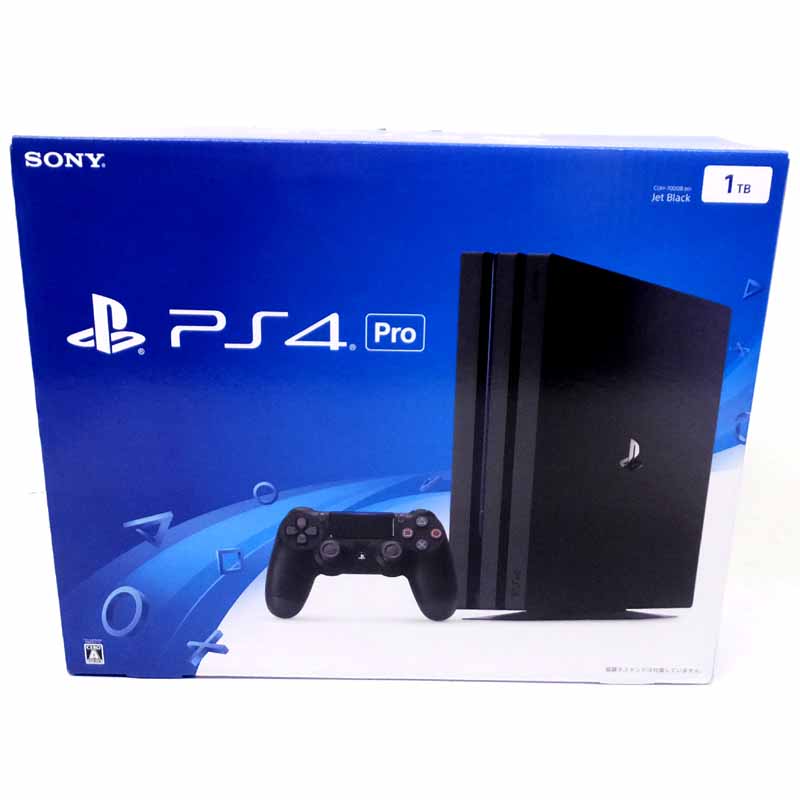 【中古】 SONY PlayStation 4 Pro ジェット・ブラック 1TB (CUH-7000BB01) 【山城店】