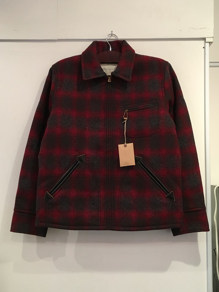 【中古】COOTIE/'09AW Wool Check Cruiser Jacket/サイズXL/CTE-09A211/RED 【米子店】